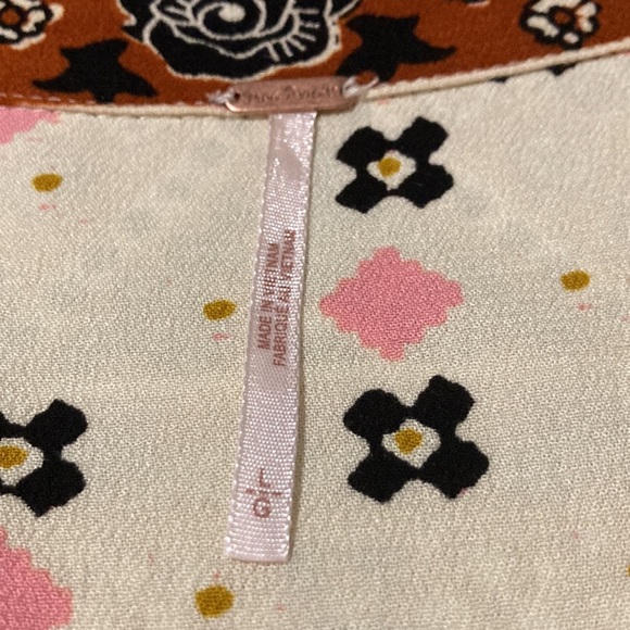 Free People Gorgeous Boho Tunic Top/Mini Dress Size Large - Picture 8 of 8